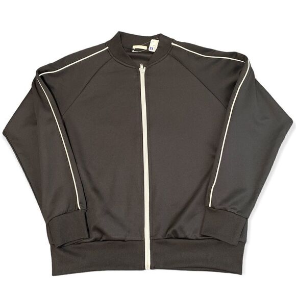 GU GLOBAL Women’s Black Track Jacket Size Large NWT - Picture 1 of 8